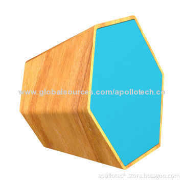 High-quality Wooden Bluetooth Speaker, Wooden Material, 5V DC, 500mA Input, Measures 70 x 70 x 50mm